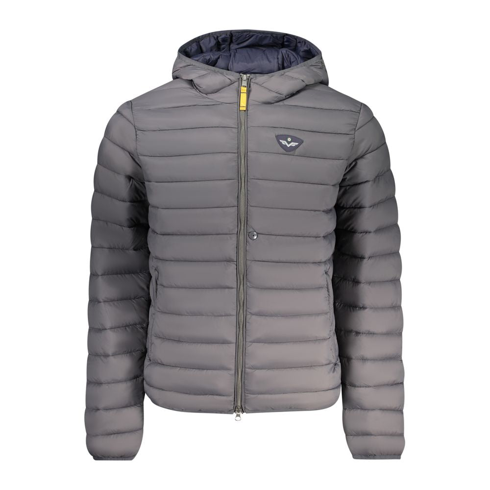 Gray Polyamide Men Jacket