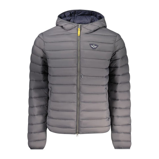 Gray Polyamide Men Jacket