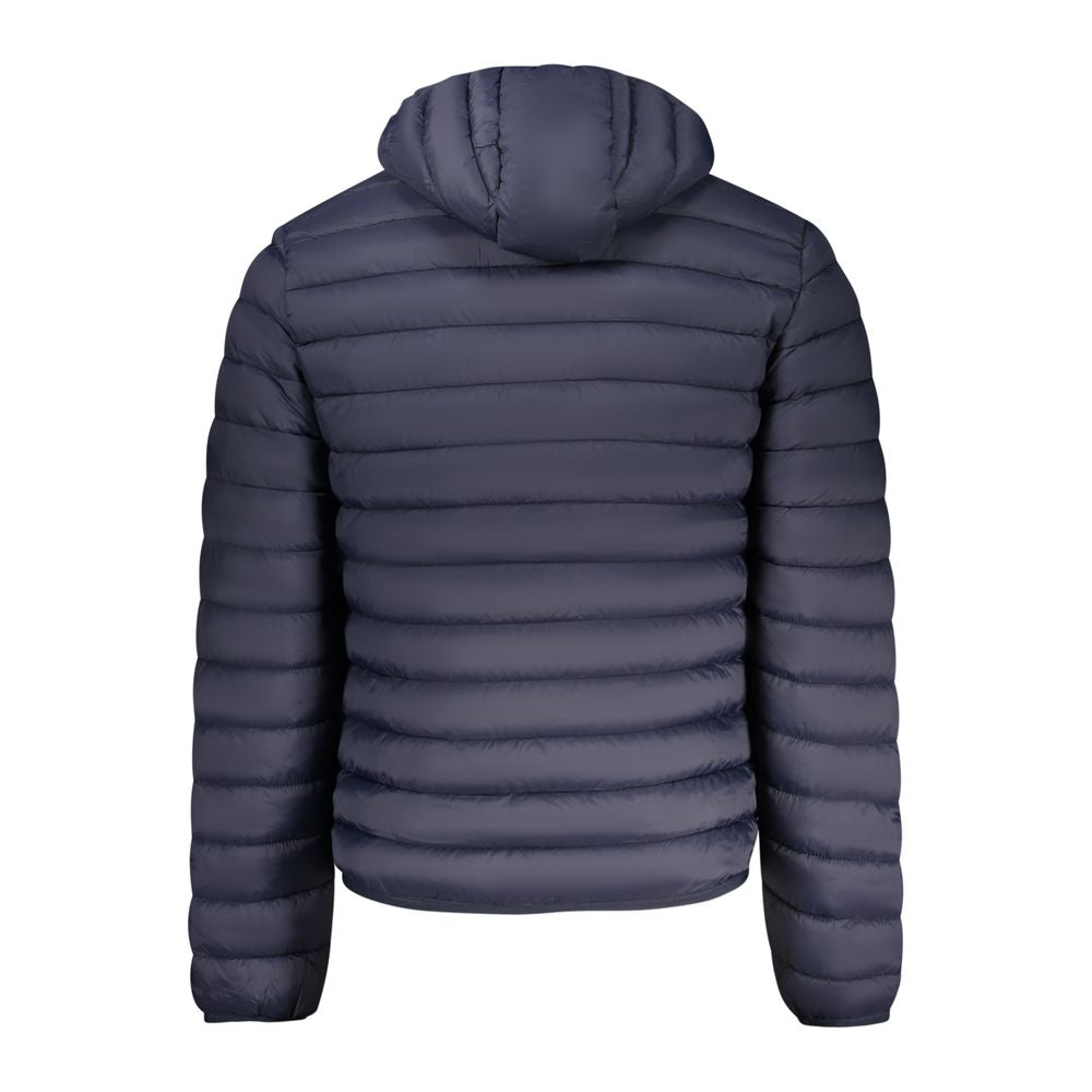 Blue Polyamide Men Jacket