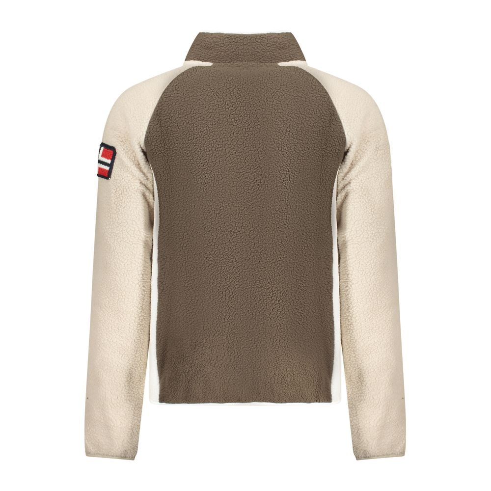Brown Polyester Sweatshirt