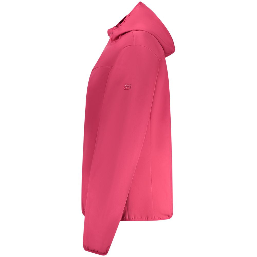 Pink Polyester Jackets & Coat