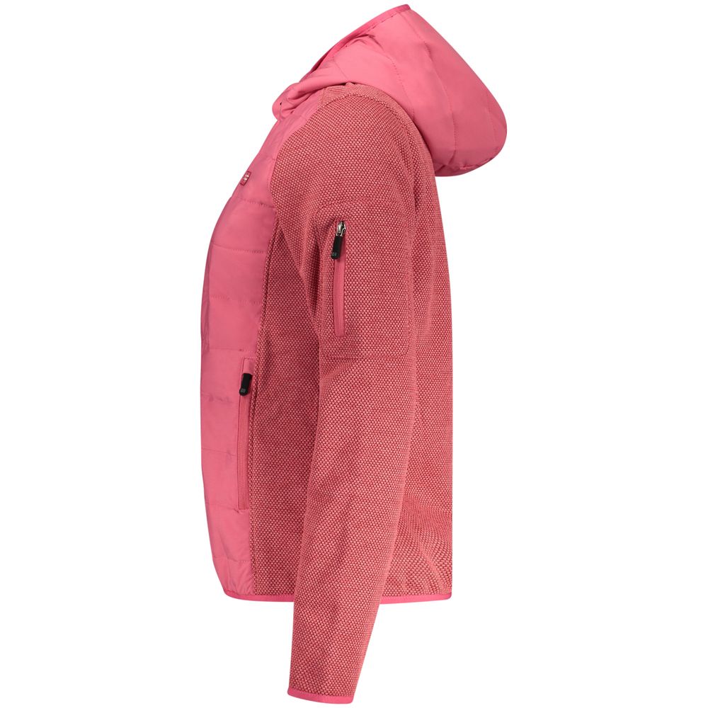 Pink Polyester Jackets & Coat