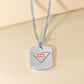 Cuban Tag Necklace-DHR Jagged