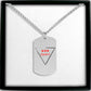 Cuban Tag Necklace-DHR Jagged
