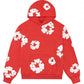 cotton foam printed high-street hooded sweatshirt and casual pants